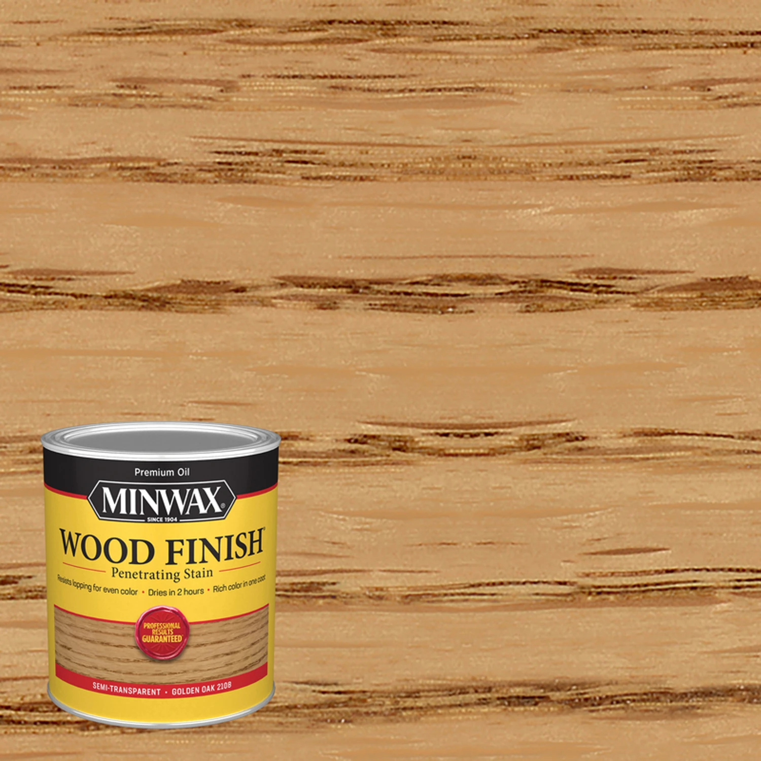 Wood Finish Penetrating Stain, Golden Oak, 1 Quart Oil-based