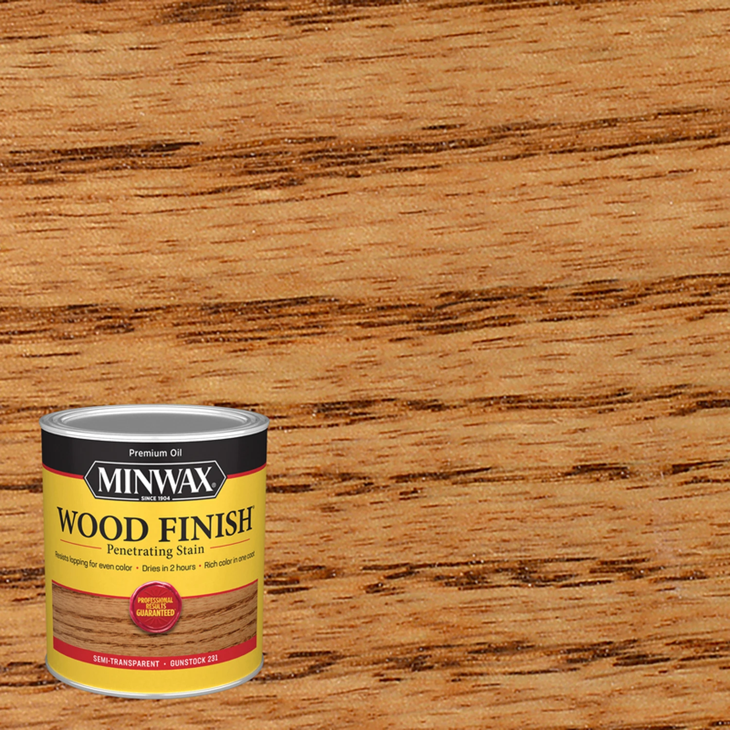 Wood Finish Penetrating Stain, Gunstock, 1 Quart Oil-based