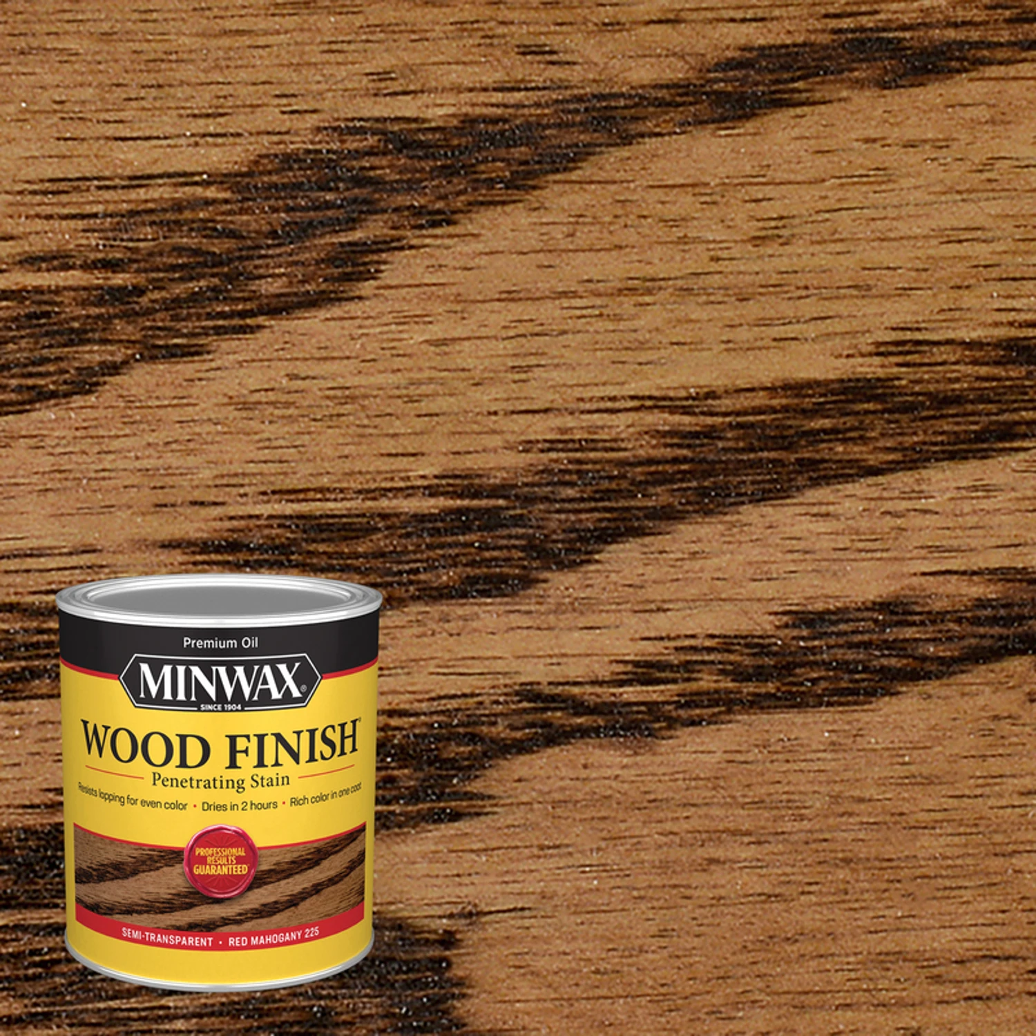 Wood Finish Penetrating Stain, Red Mahogany, 1 Quart - Oil-based