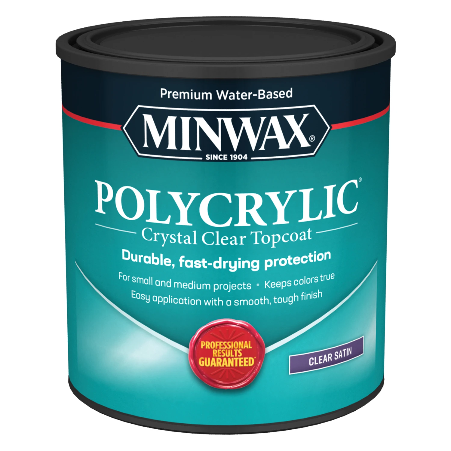 Polycrylic 1 Quart Satin Water-based Protective Finish For Wood