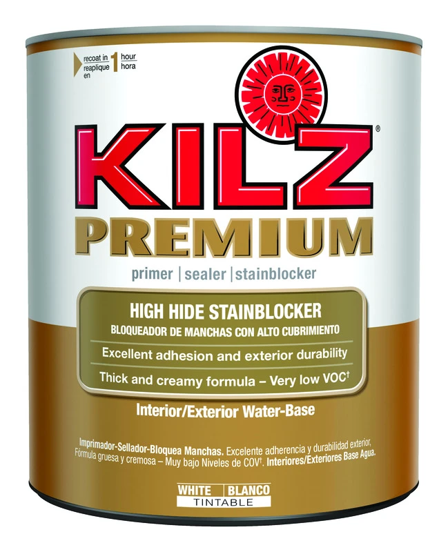 3 Premium Water-based Interior/exterior Stain Blocking Primer, White, 1 Gallon