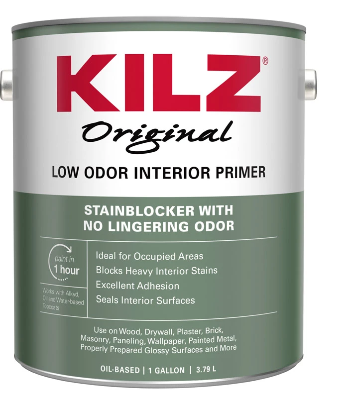 Original Low Odor Oil-based Interior Primer Sealer Stainblocker, White, 1 Gallon