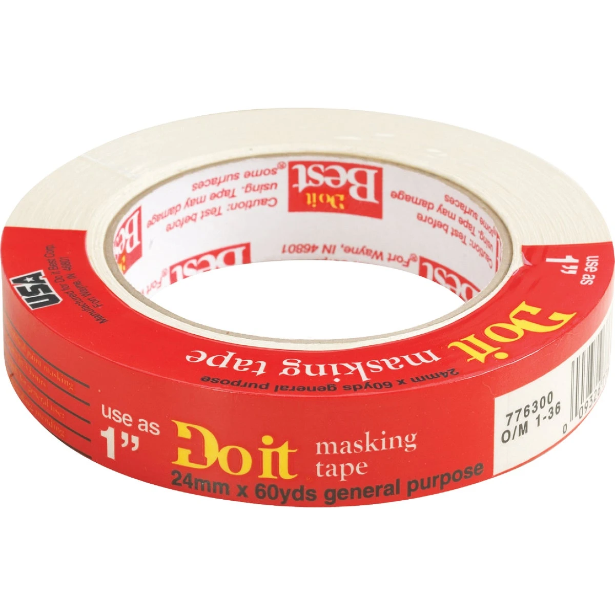 0.94 In. X 60 Yd. General-purpose Masking Tape For Household Use