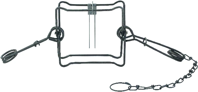 7 In. Jaw Spread Steel Body Gripping Fisher, Groundhog, & Raccoon Trap