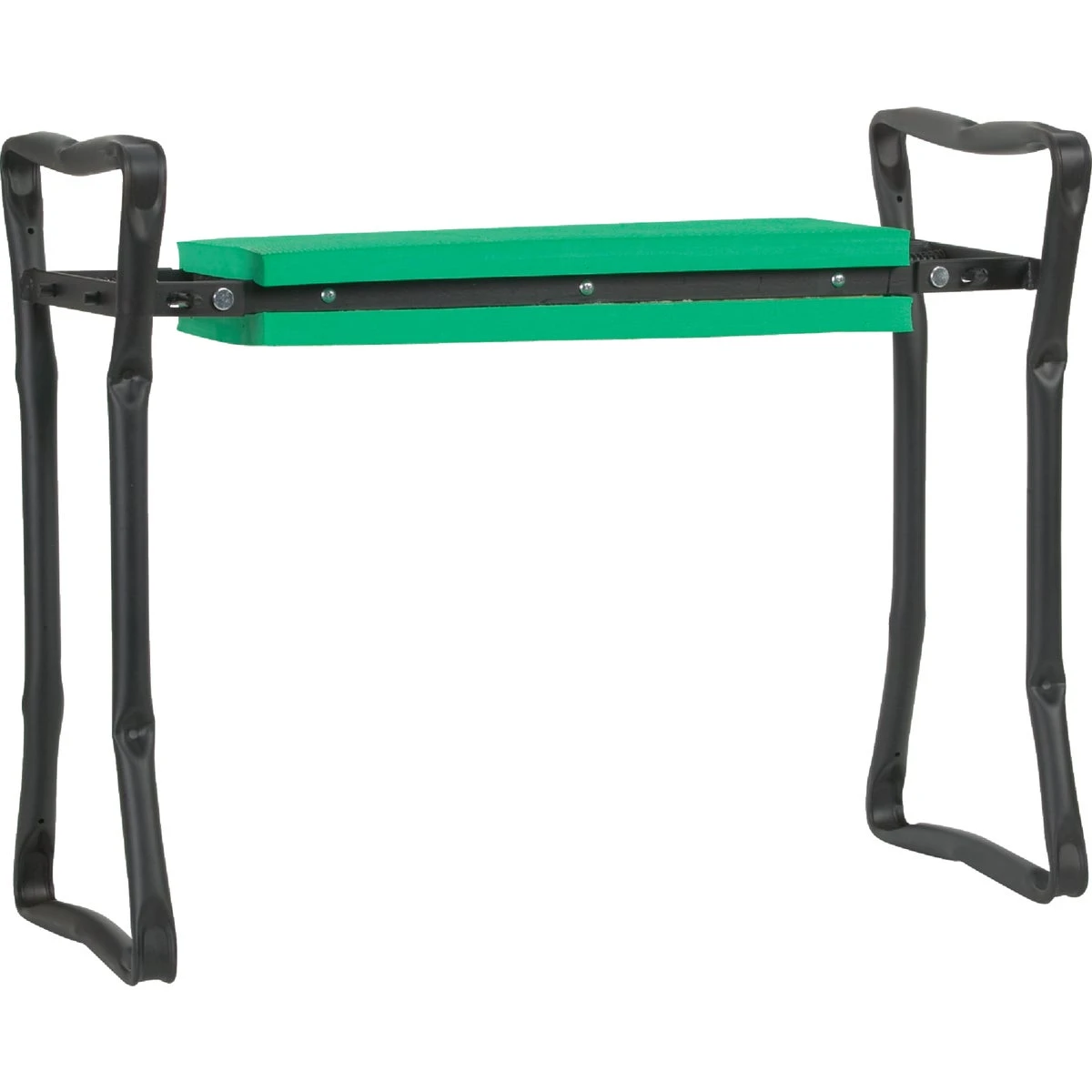 Garden Kneeler Bench With Green Foam Pad & Black Steel Frame