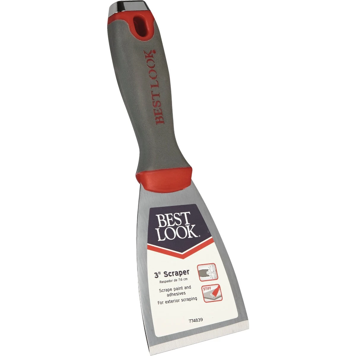 Master Painter 3 In. Soft Grip Stiff Scraper