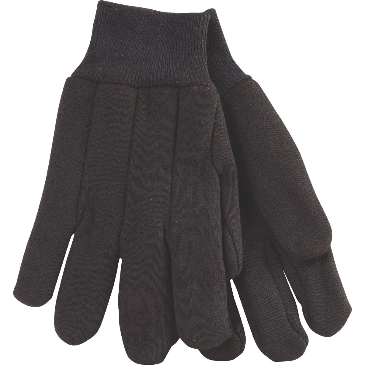 Men's Large Brown Lined Jersey Work Glove With Knit Wrist - Model 760256