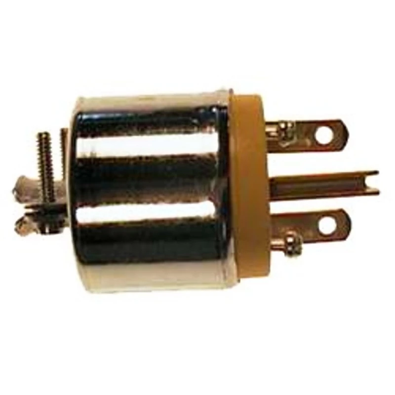 15a 250v Armored Cord Plug, 3-wire, 2-pole — Model 615pa