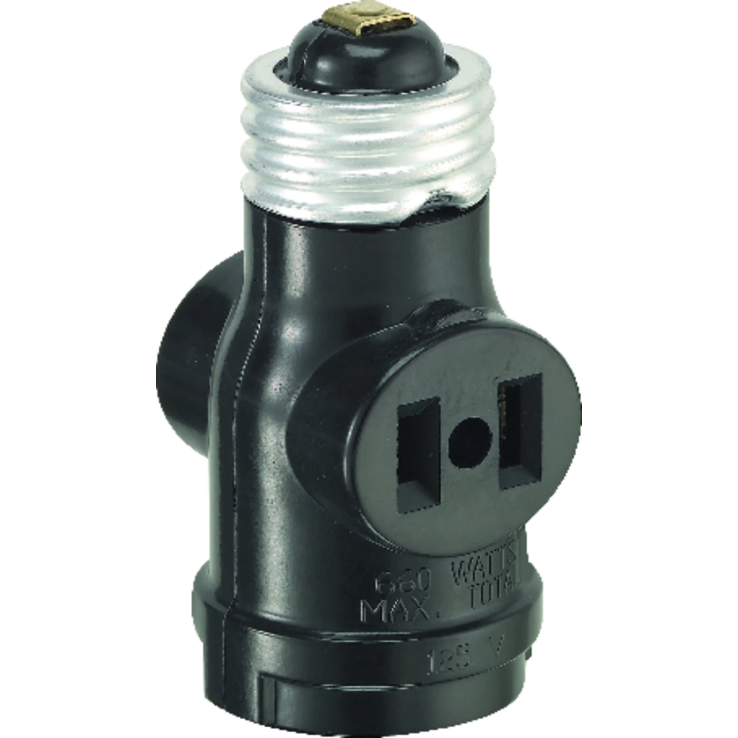 Black 125v Socket Adapter