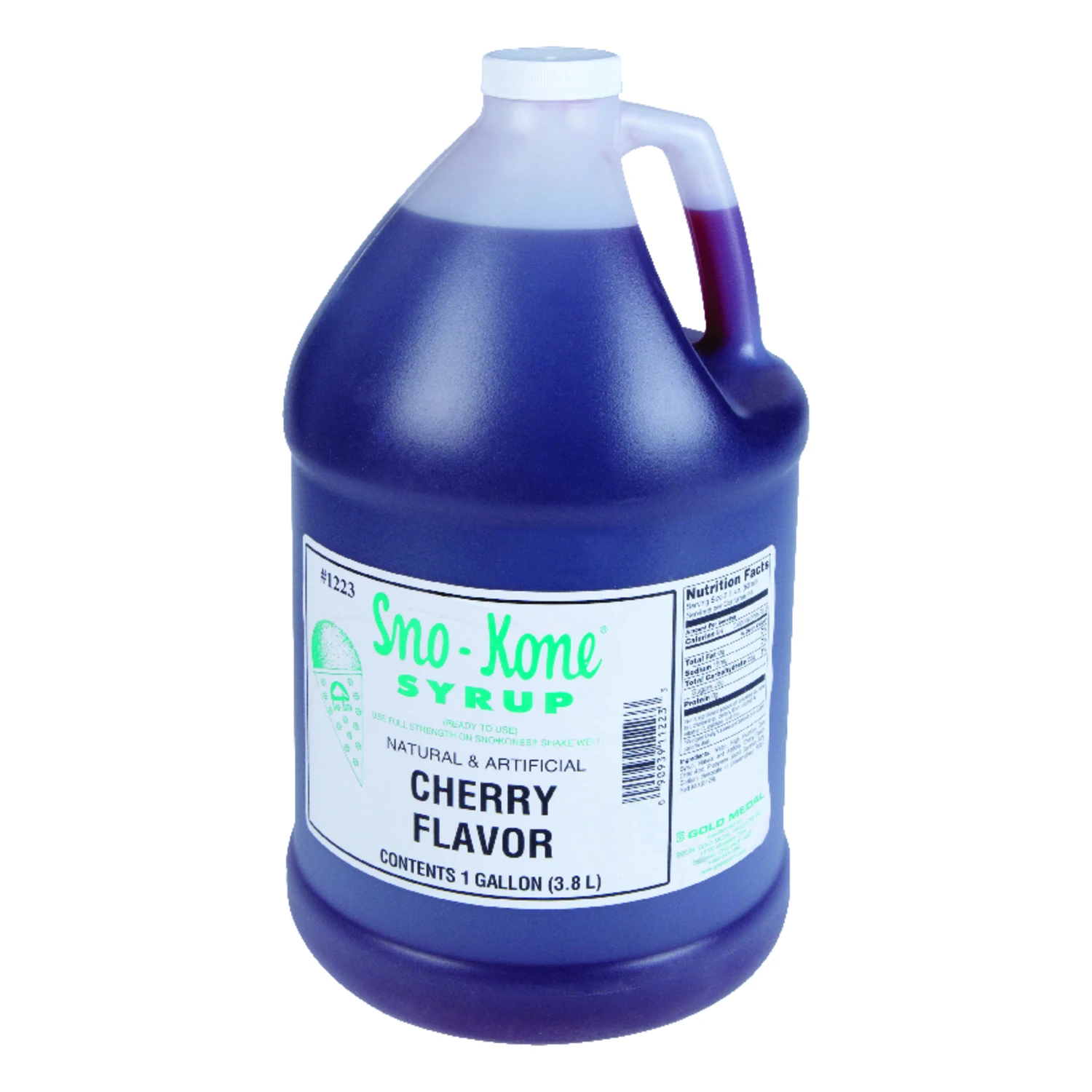 Cherry Sno-kone Syrup 1 Gallon - Perfect Shaved Ice Topping