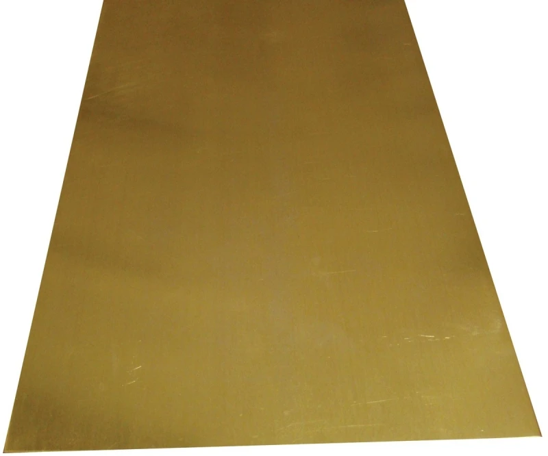 4 In. X 10 In. X 0.032 In. Brass Sheet Metal For Crafts And Hobbies