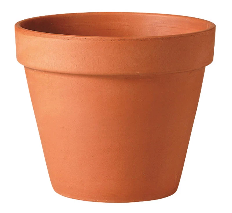 10 In. H X 12 In. D Terracotta Clay Traditional Planter