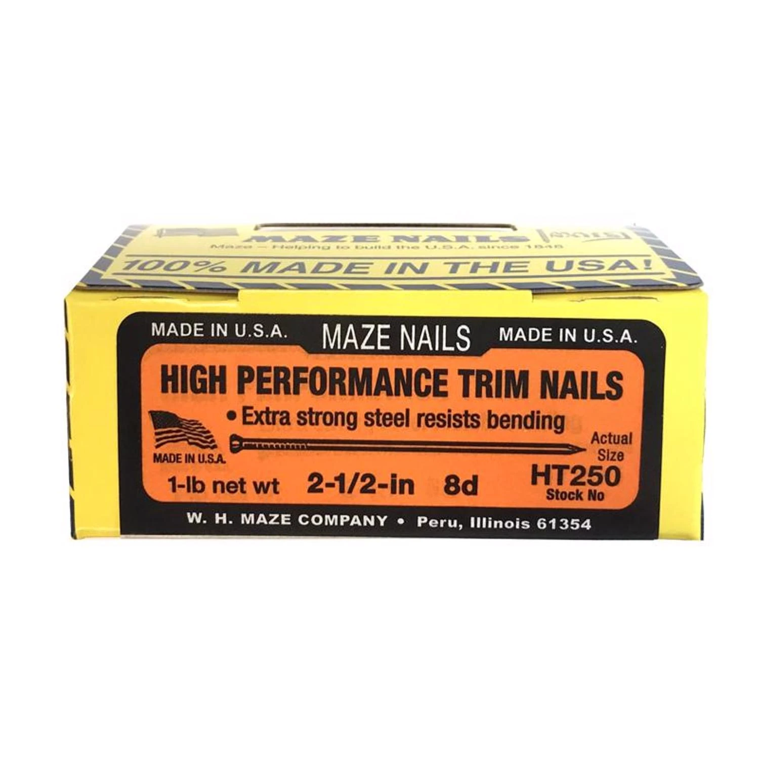 2-1/2 In. Hardwood Trim Nails, 14-gauge, 1 Lb, 272 Count