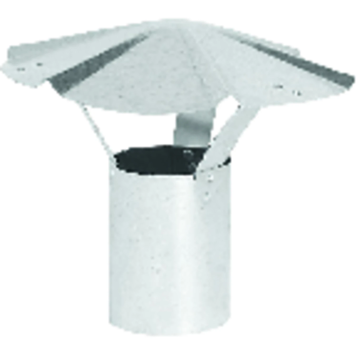 Galvanized Steel Round Hvac Duct Vent Cap – 6-inch Diameter
