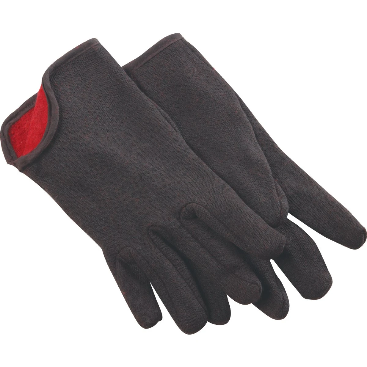 Men's Large Lined Jersey Work Glove - Model 708416 - Brown Jersey Material