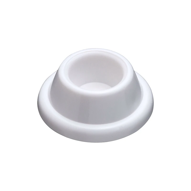 Doorstop, Wall-mount, Flexible, White, 2-pk.