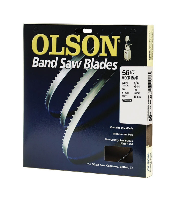 56-1/8 In. X 1/4 In. 6 Tpi Hook Wood Cutting Band Saw Blade