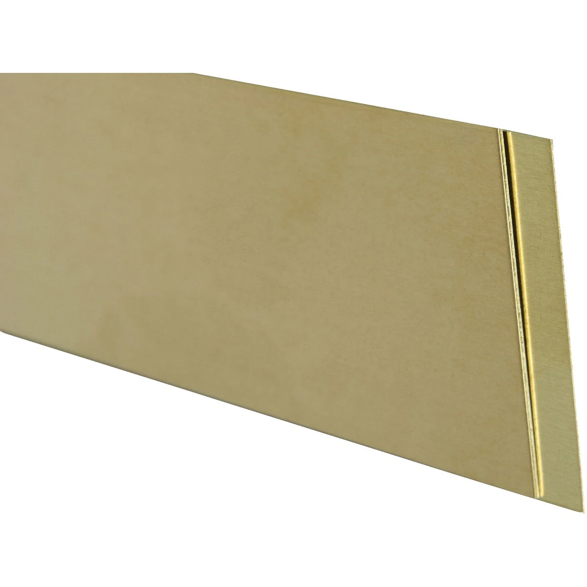Brass 1 In. X 12 In. Strip Stock - 0.016 In. Thickness
