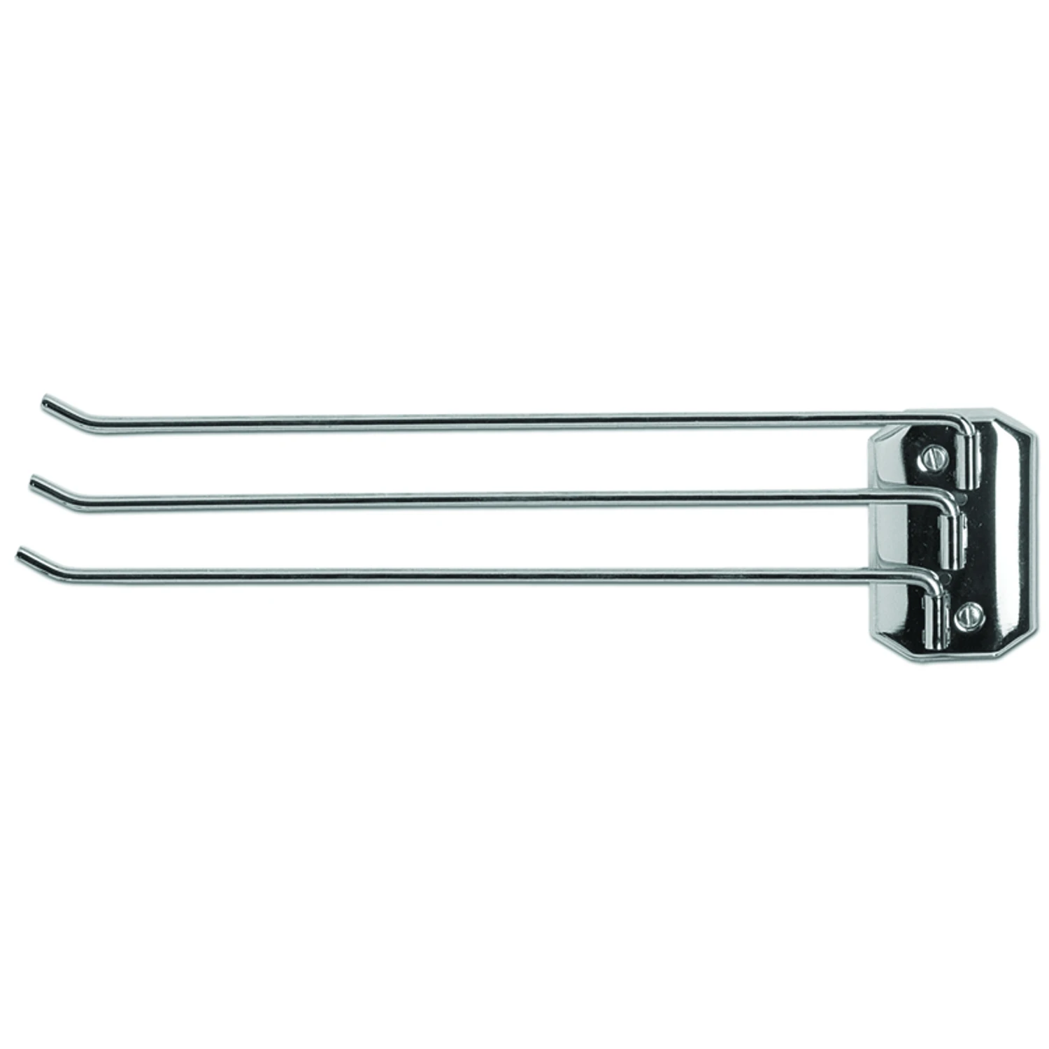 Three-arm Chrome Wall-mount Drying & Storage Rack