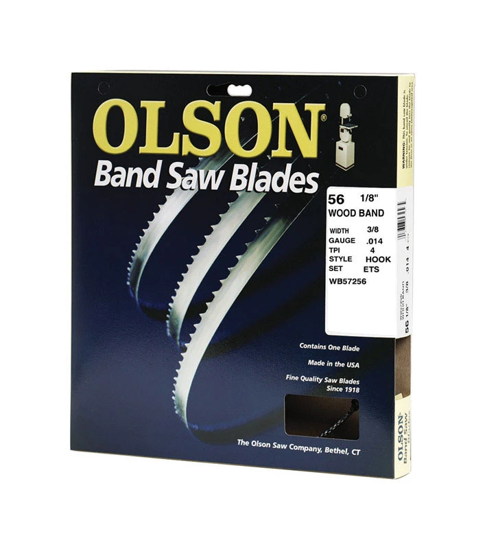 56-1/8 In. X 3/8 In. 4 Tpi Hook Wood Cutting Band Saw Blade