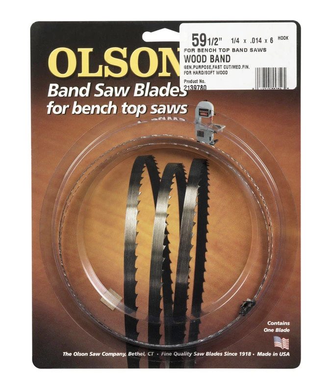 59-1/2 In. X 1/4 In. 6 Tpi Hook Wood Cutting Band Saw Blade