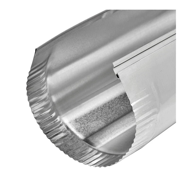 4 In. X 60 In. Aluminum Snap-lock Pipe For Venting Applications