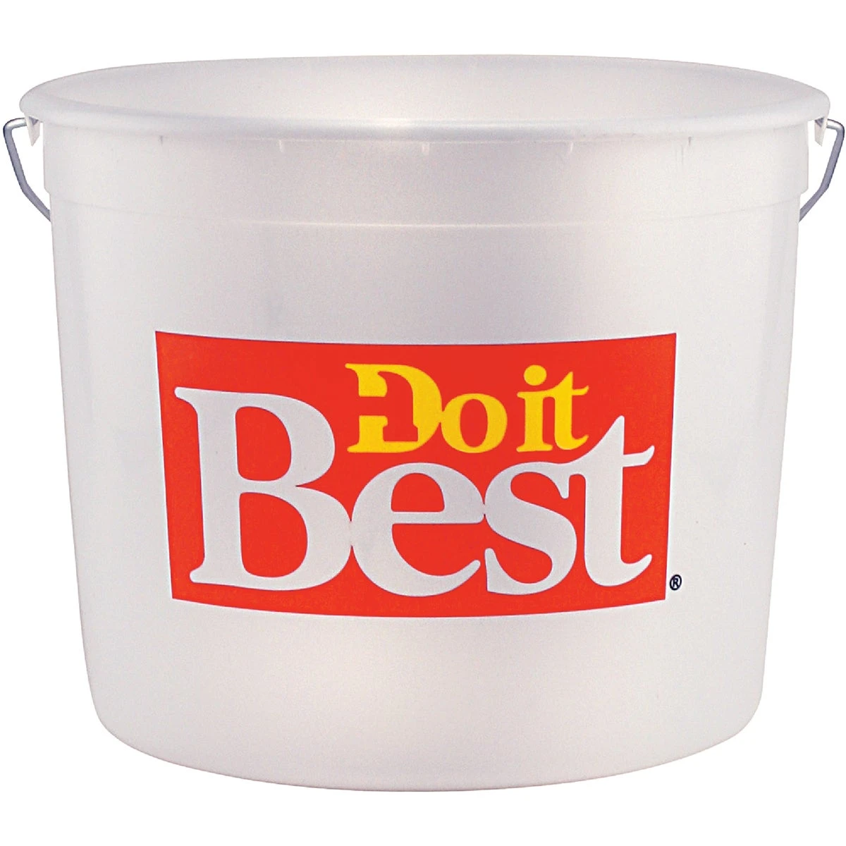 10 Quart White Polysteel Reinforced Plastic Paint Pail