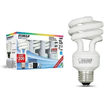 Feit Esl18tm-d-4 4 Count 18 Watt Daylight Mini Twist Light Bulbs