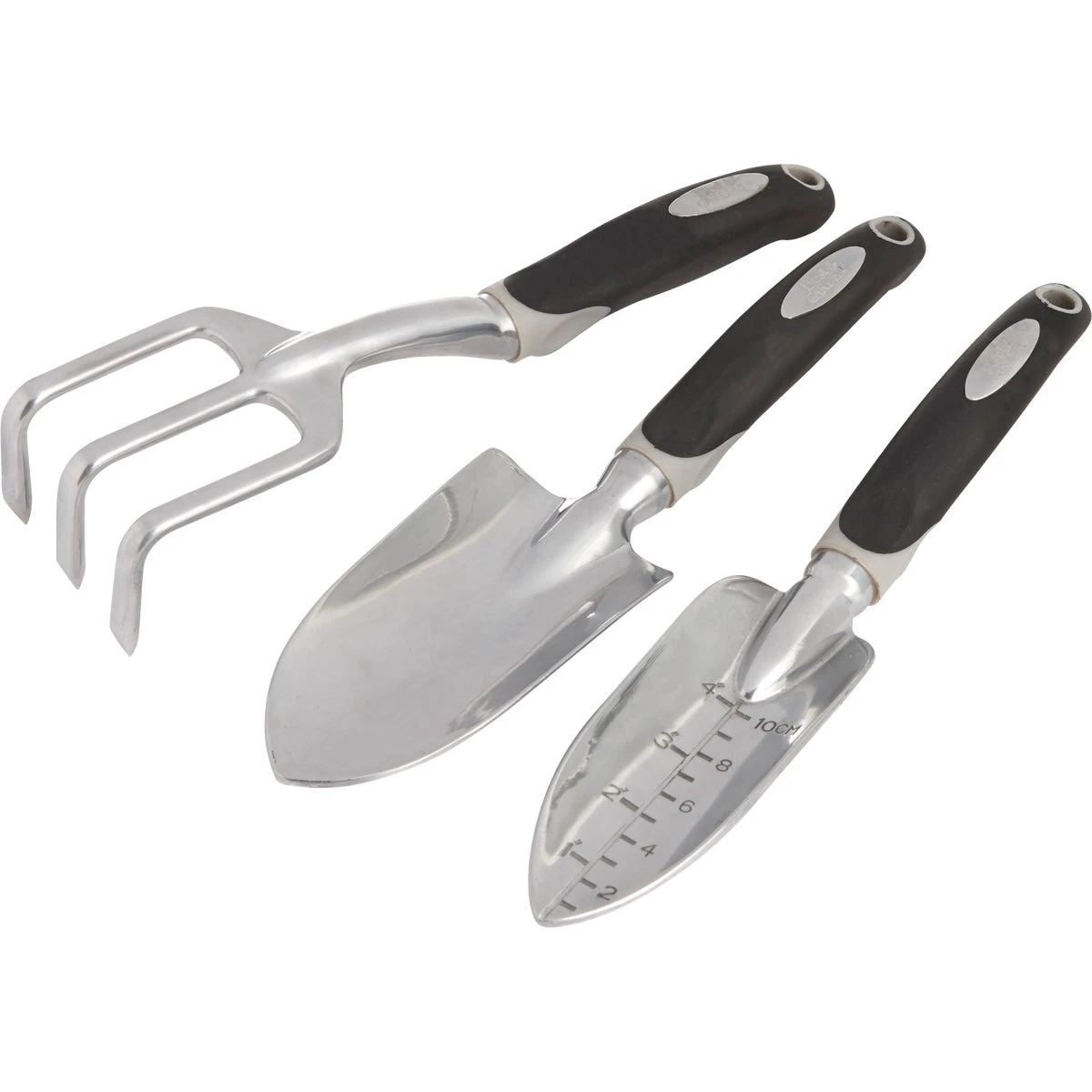 Aluminum Garden Tool Set - 3-piece Gt-926abc With Comfort Grips
