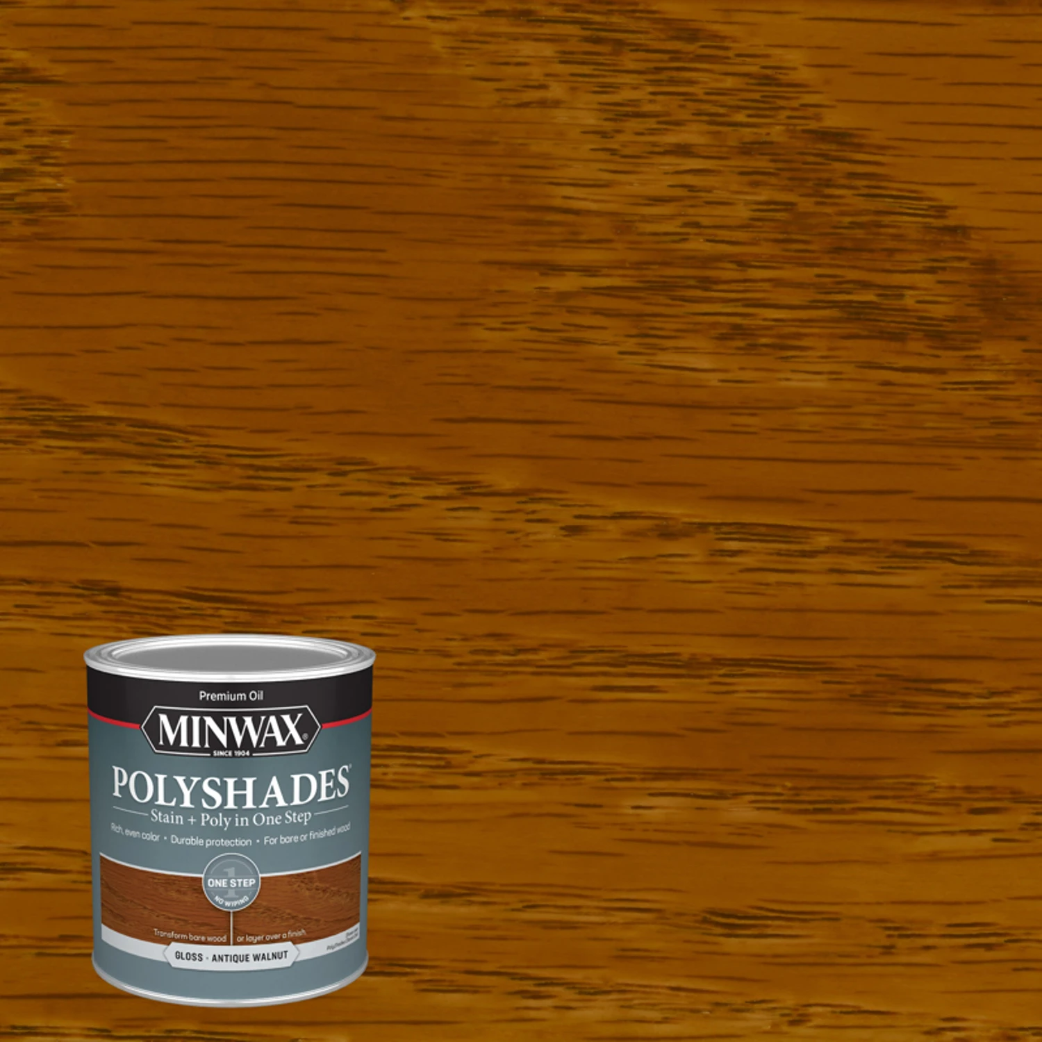 Polyshades 1 Qt. Gloss Stain & Finish Polyurethane, Antique Walnut