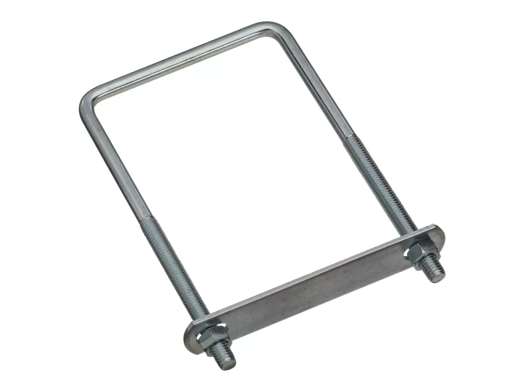3/8 In. X 4 In. X 7 In. Zinc-plated Square U Bolt With Hex Nuts