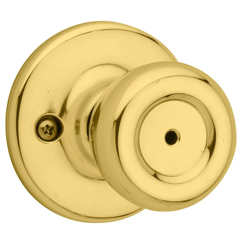 Tylo Polished Brass Bed & Bath Privacy Door Knob, Model 300t 3 Cp V1