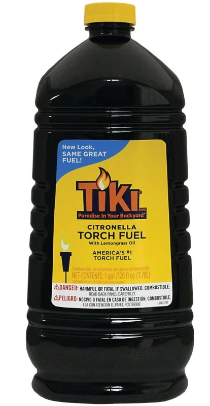 128 Oz Citronella Torch Fuel With Easy Pour System – Mosquito-repellent Patio Lighting