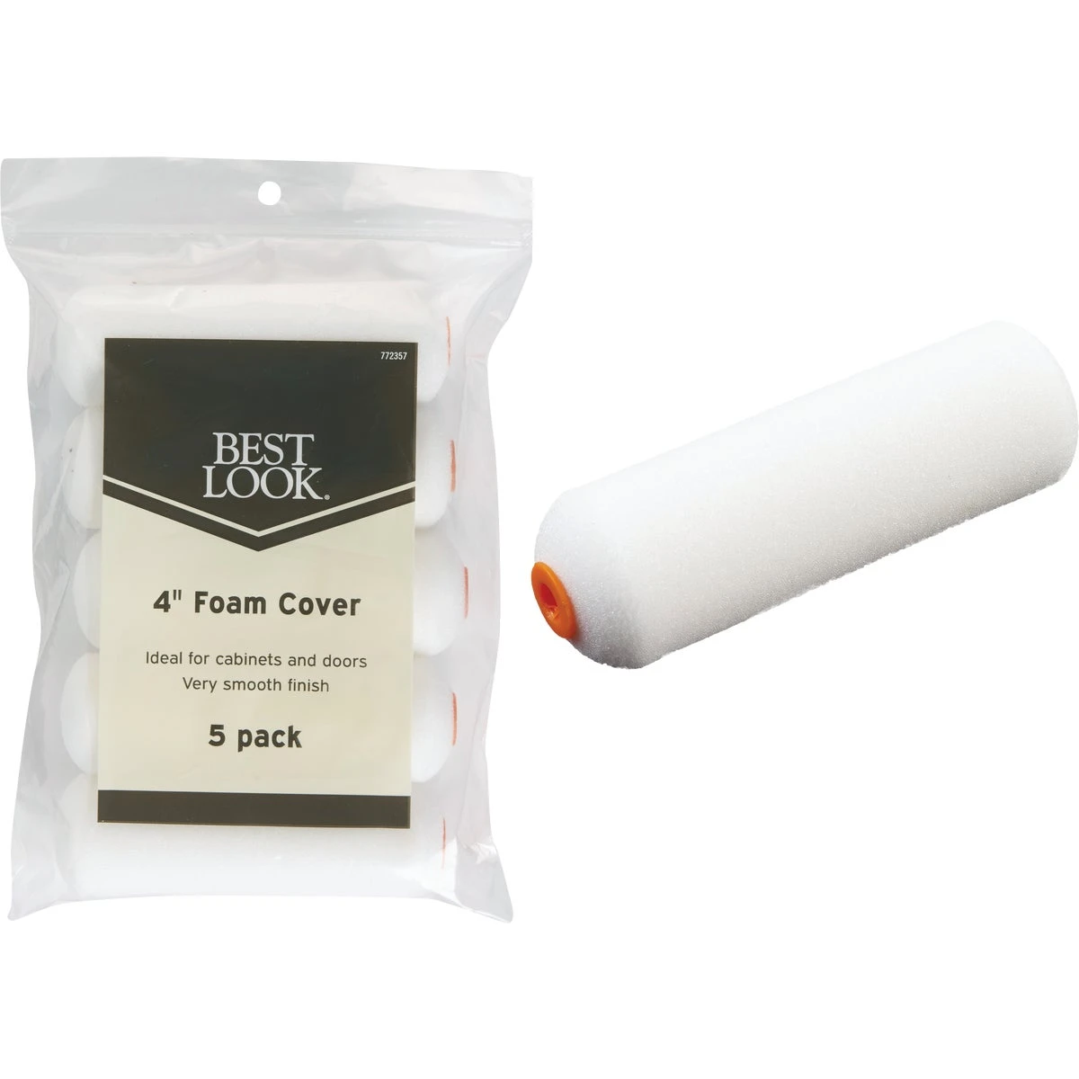 Best Look 4 In. X 3/8 In. Mini Foam Roller Cover (5-pack)
