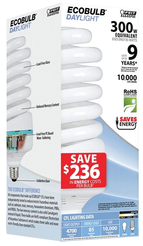 Esl85t/d 85-watt Daylight Cfl Bulb, 6500k, 4700 Lumens