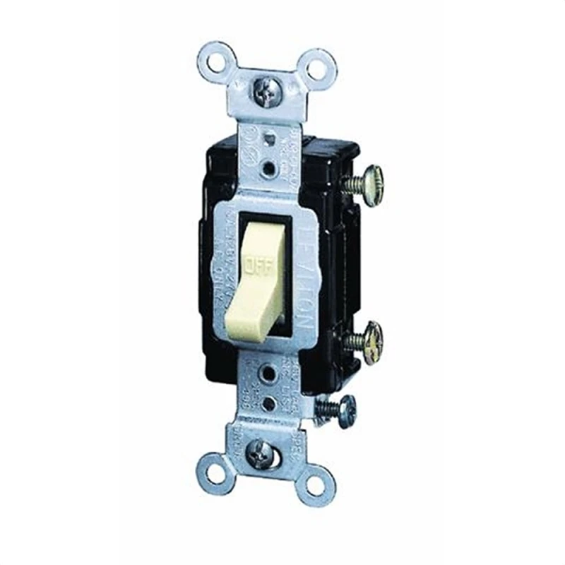 15a Commercial Grade Toggle Switch, Single Pole – Model S02-cs115-2ws