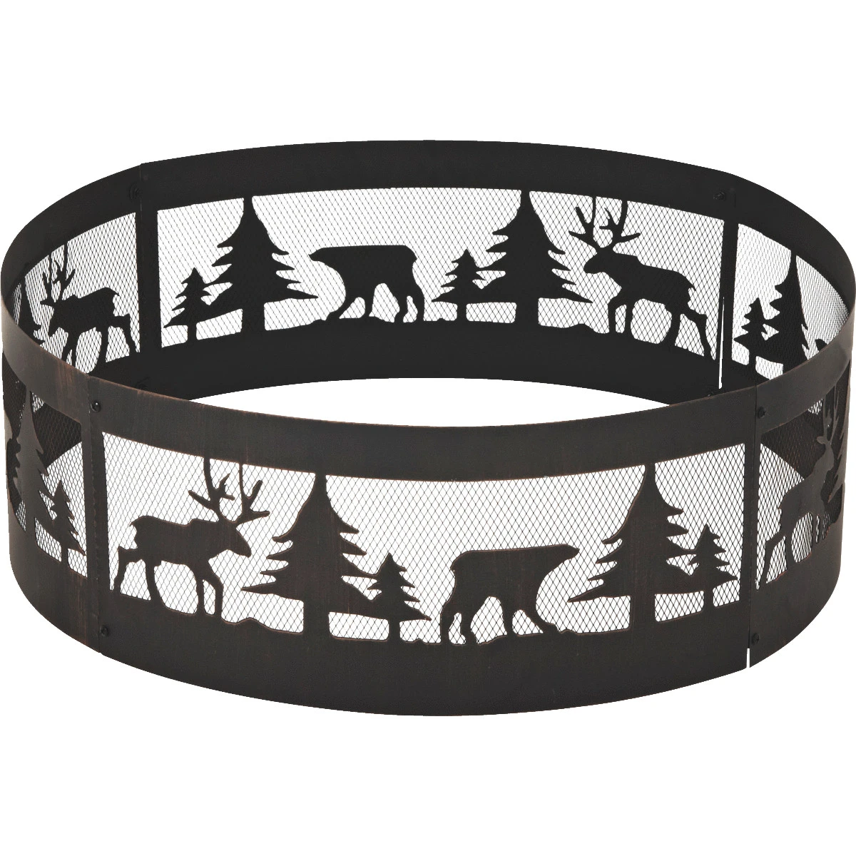 36 Inch Antique Bronze Steel Fire Ring For Outdoor Heating