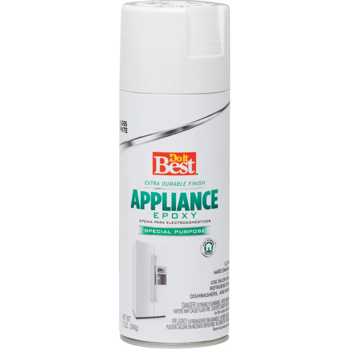 Gloss White 12 Oz. Epoxy Appliance Spray Paint - Durable & Moisture-resistant