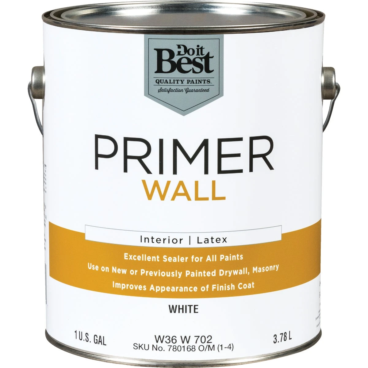 Interior Latex Wall Primer, White, 1 Gallon - Fast Drying & Excellent Coverage