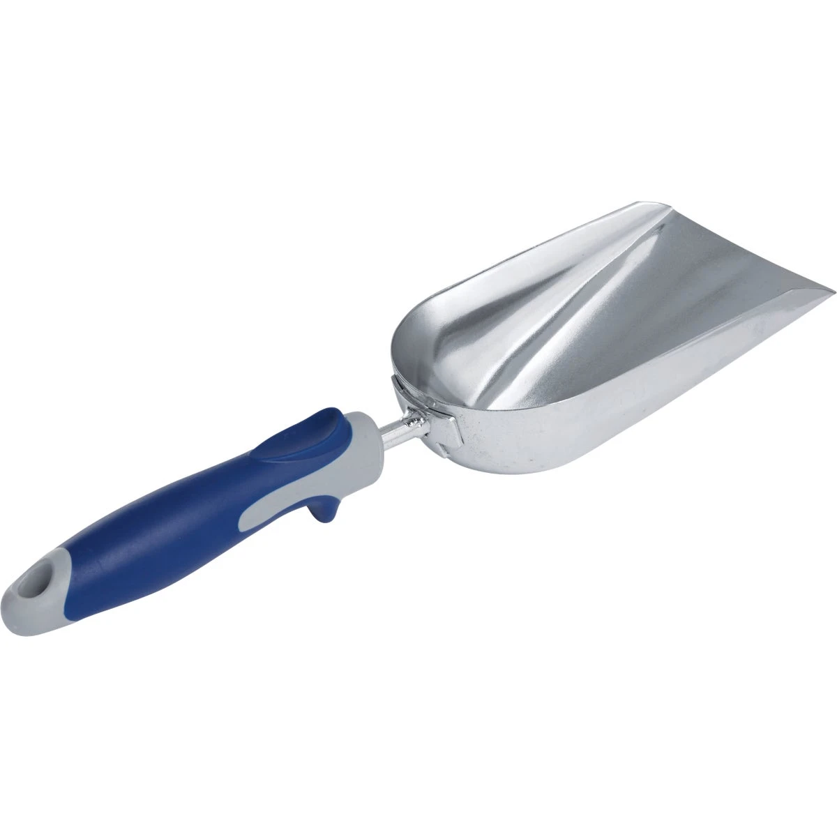 6 Inch Poly Handle Hand Scoop With Chrome-plated Steel Head