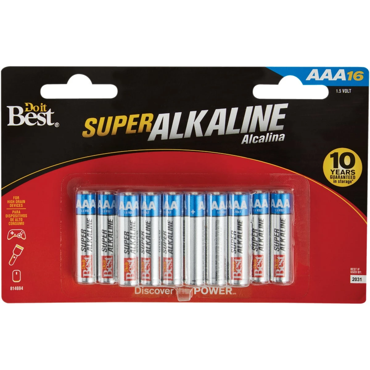 Aaa Alkaline Battery (16-pack)