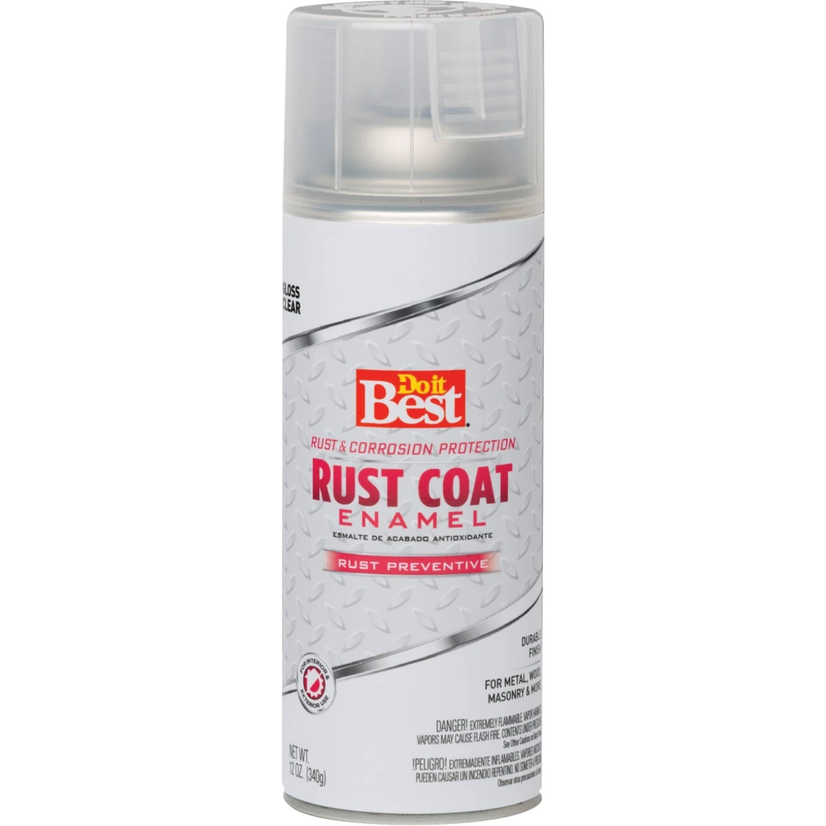 Rust Coat Gloss Clear 12 Oz. Anti-rust Spray Paint For Indoor/outdoor Use