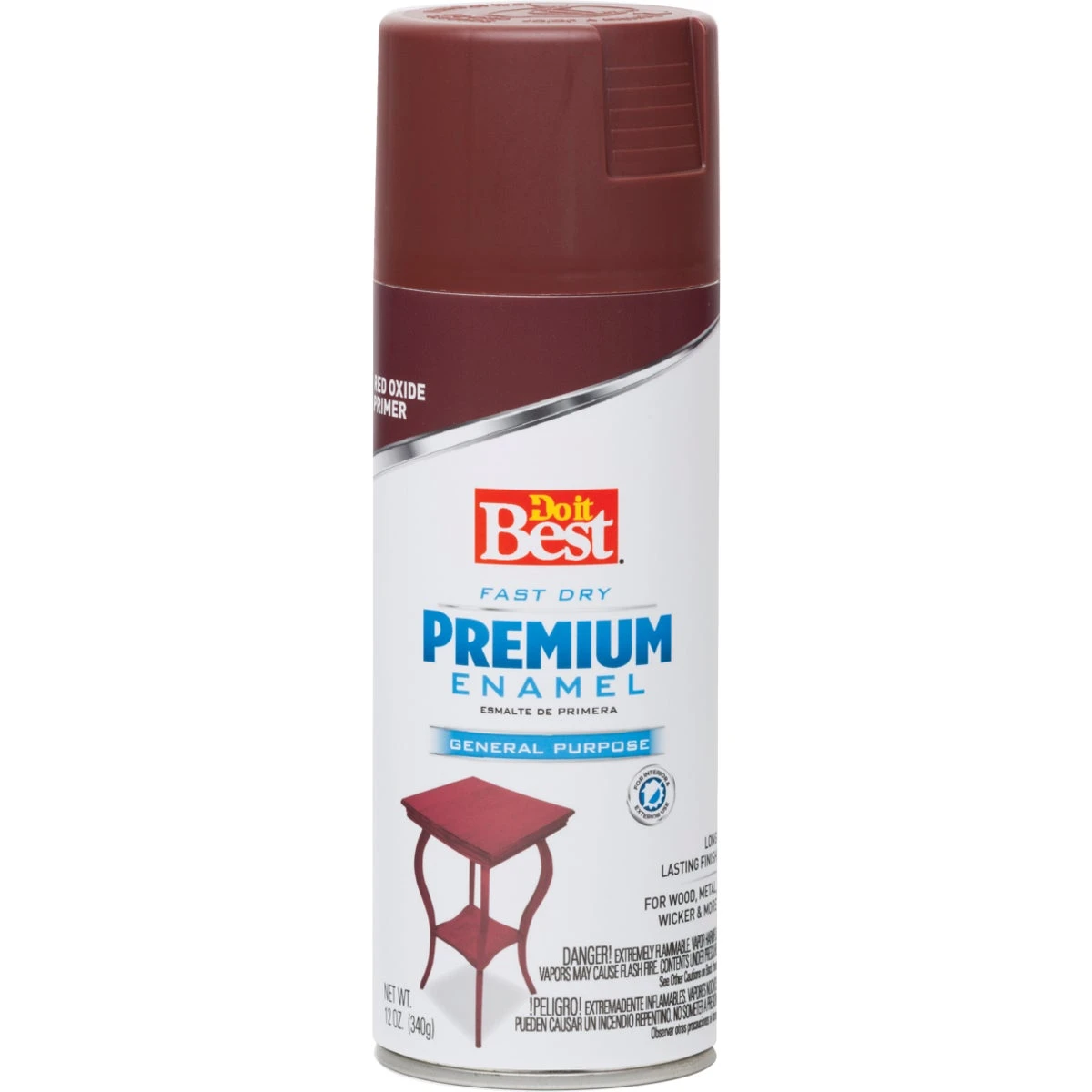 Premium Enamel Red 12 Oz. All-purpose Spray Paint Primer For Indoor/outdoor Use