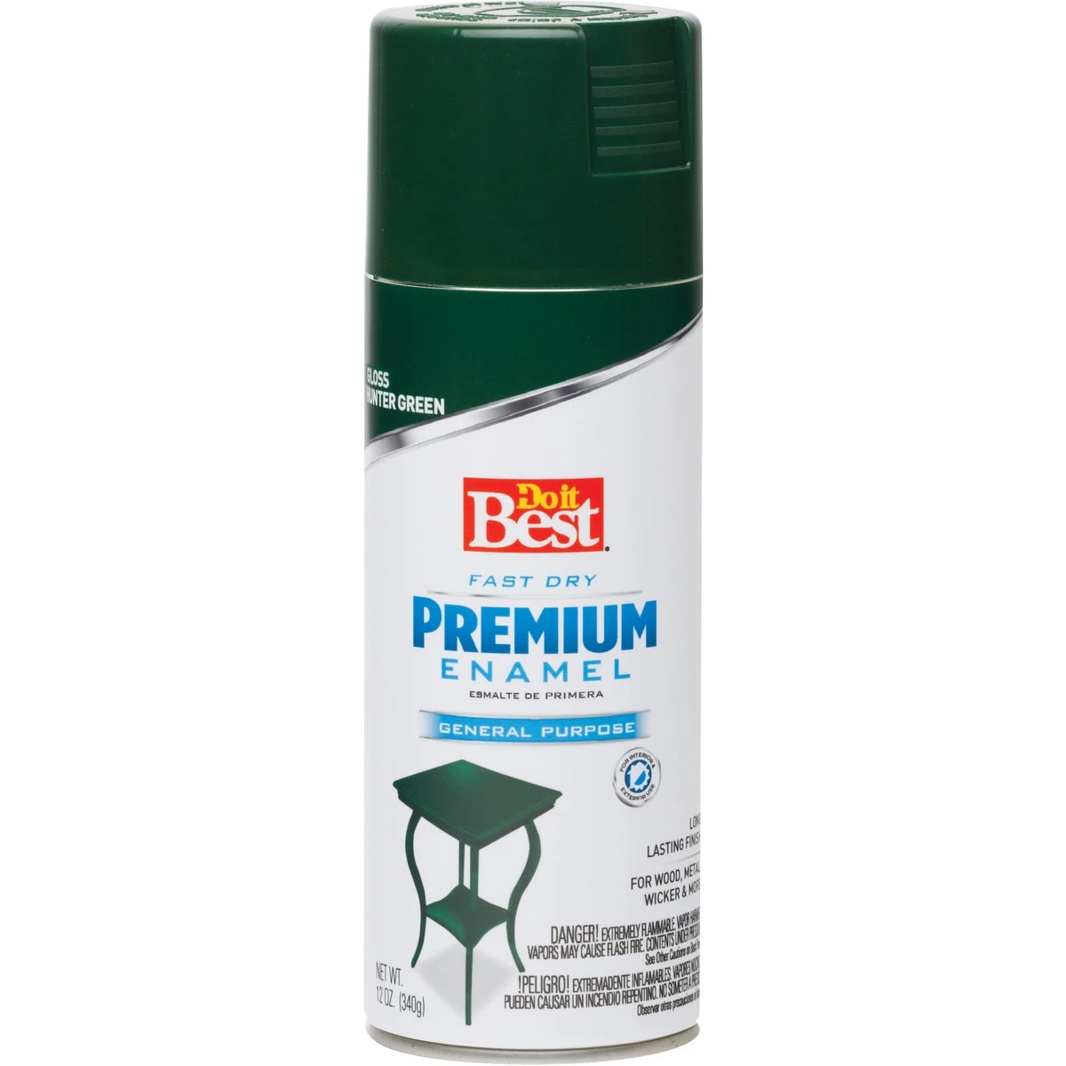 12 Oz. Gloss Spray Paint In Hunter Green