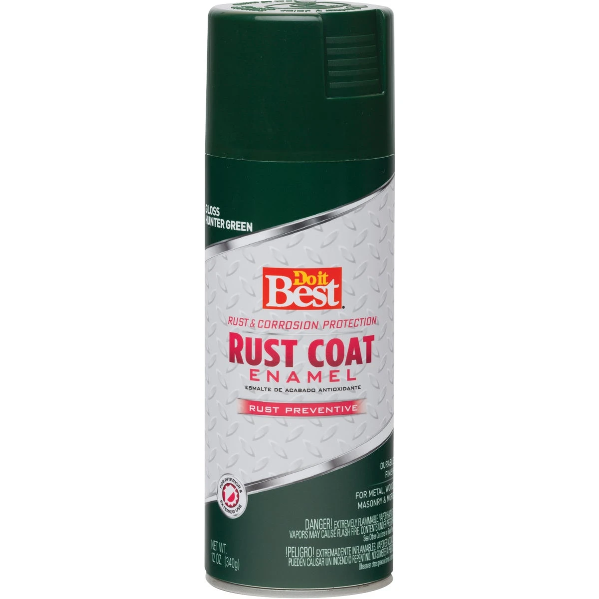 Rust Coat Gloss Hunter Green 12 Oz. Anti-rust Spray Paint - Durable Finish
