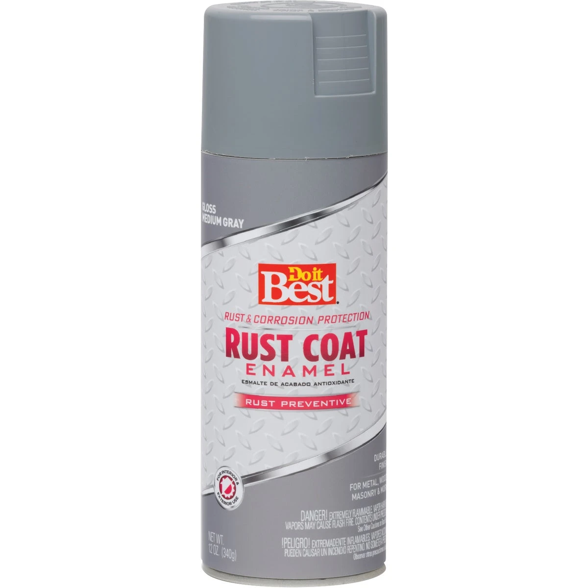 Rust Coat Gloss Medium Gray 12 Ounce Anti-rust Spray Paint