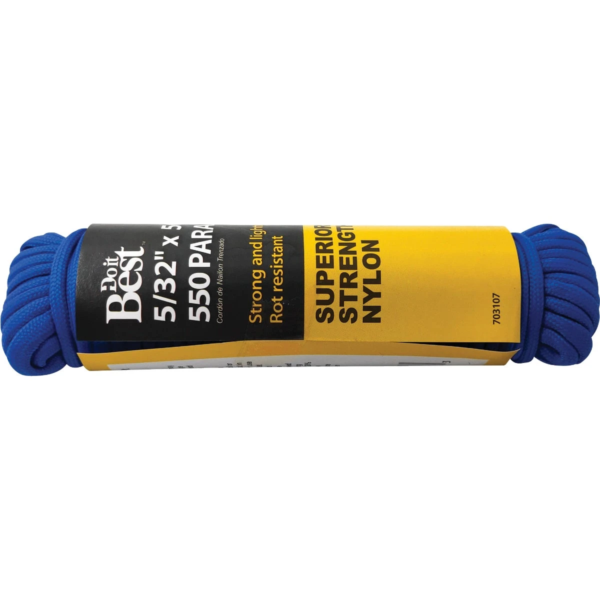550 5/32" X 50' Blue Nylon Paracord - Durable & Versatile