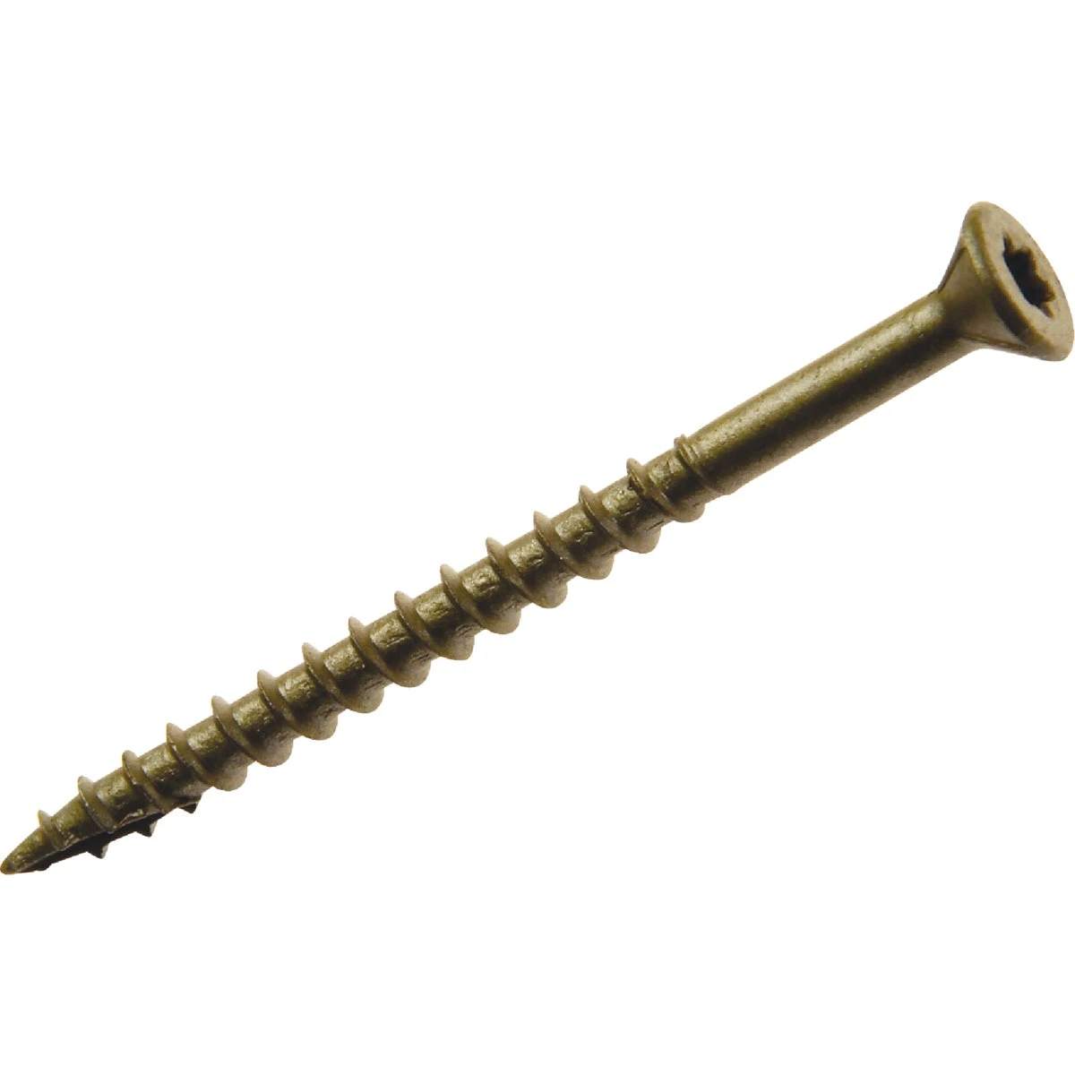 #10 X 3-1/2 In. Gold Star Bugle-head Wood Exterior Screw - 1 Lb. Box