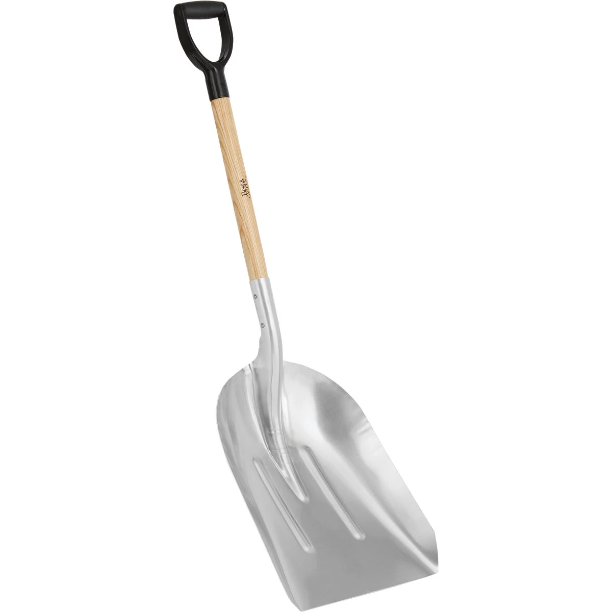 28.25" Wood D-grip Handle #12 Aluminum Scoop Shovel - Durable & Lightweight