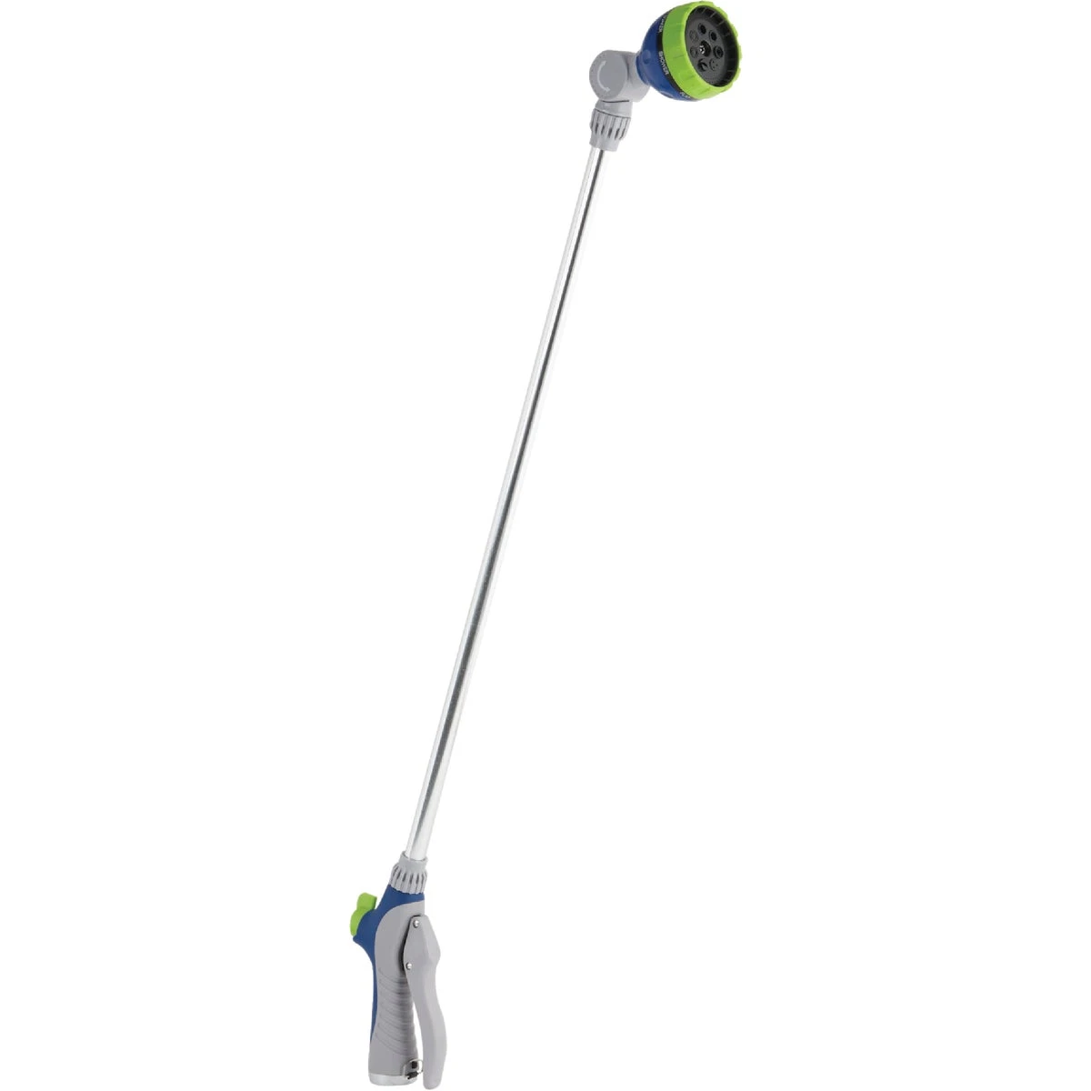 33 Inch Adjustable Water Wand With 7 Spray Patterns, Blue & Gray
